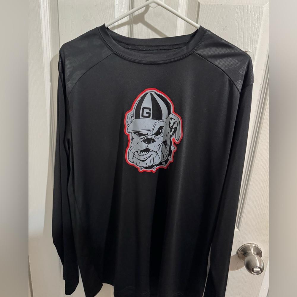 Long Sleeve Dri Fit Georgia Bulldogs Shirt size L